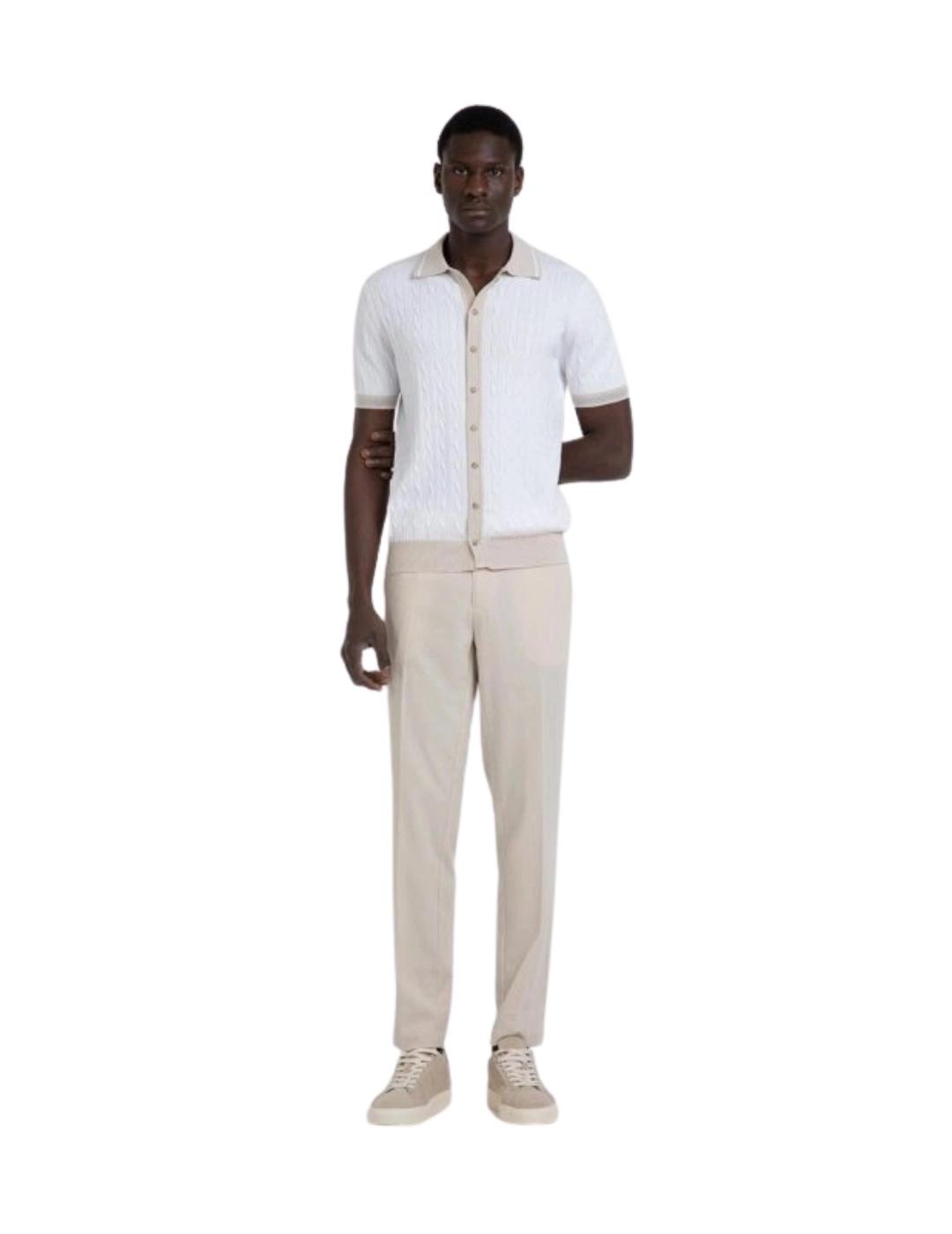 Markup Polo Blanco con trenzas