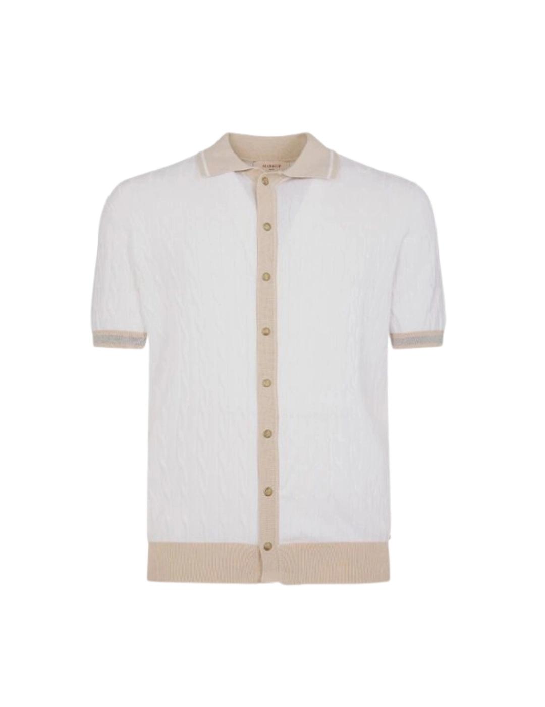 Markup Polo Blanco con trenzas