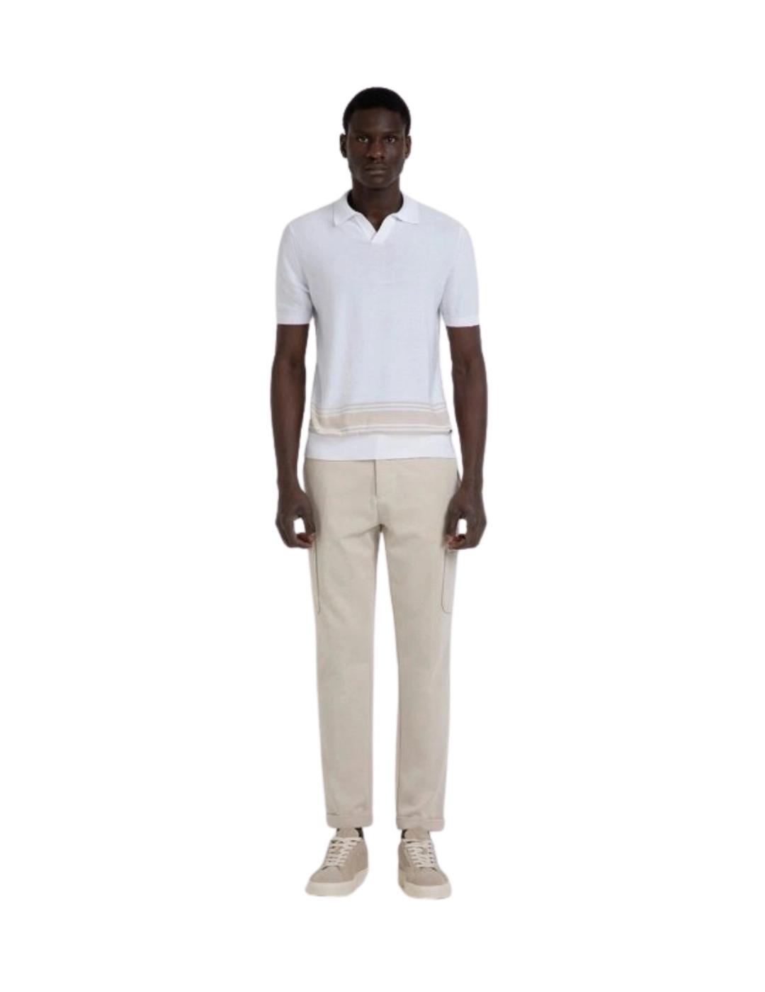 Markup Polo Derby de manga corta Blanco