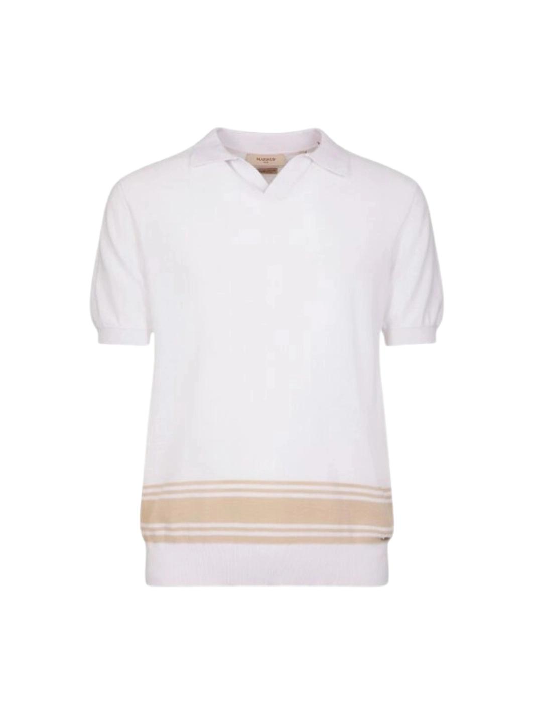 Markup Polo Derby de manga corta Blanco