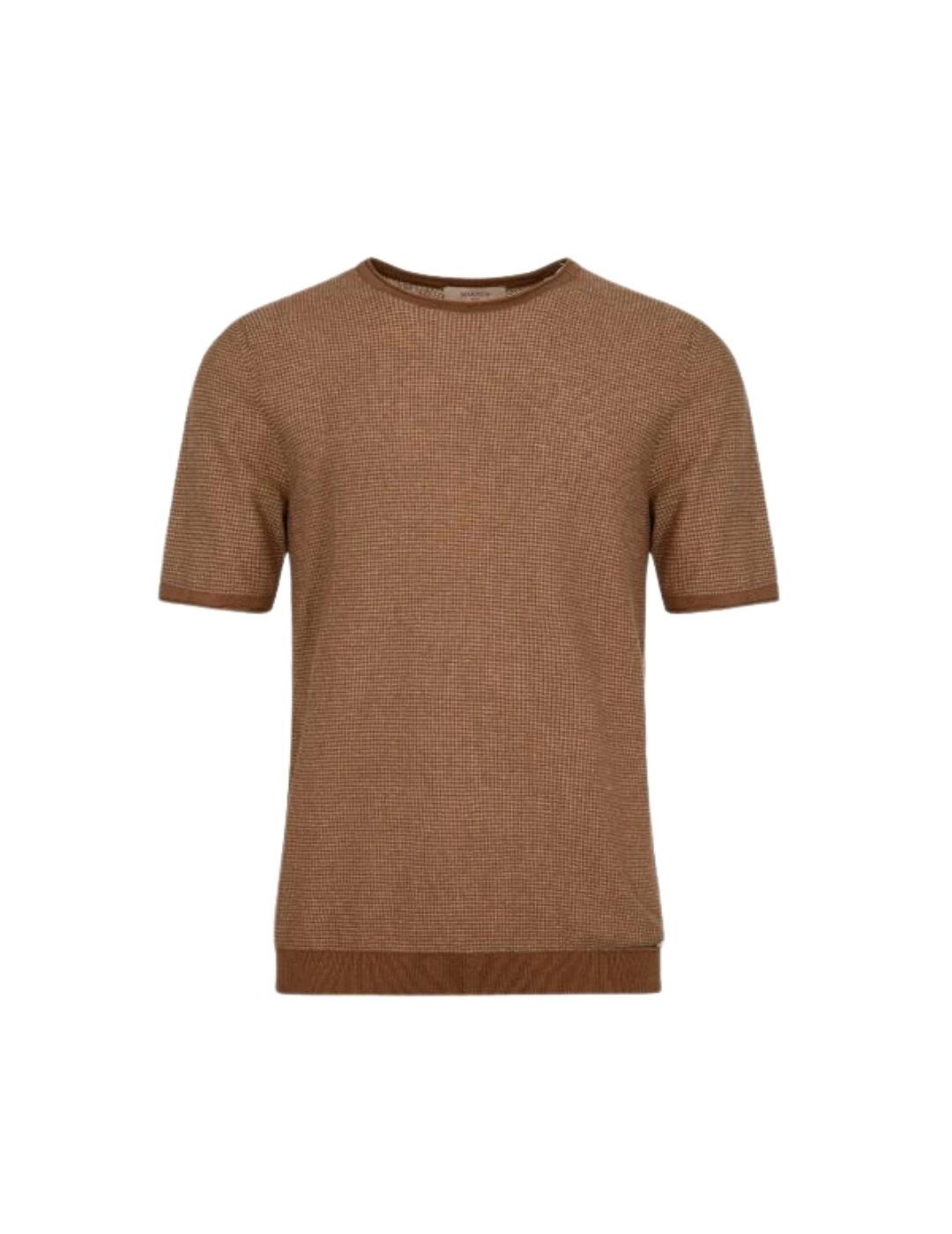 Markup Punto Jersey de cuello redondo Marrón