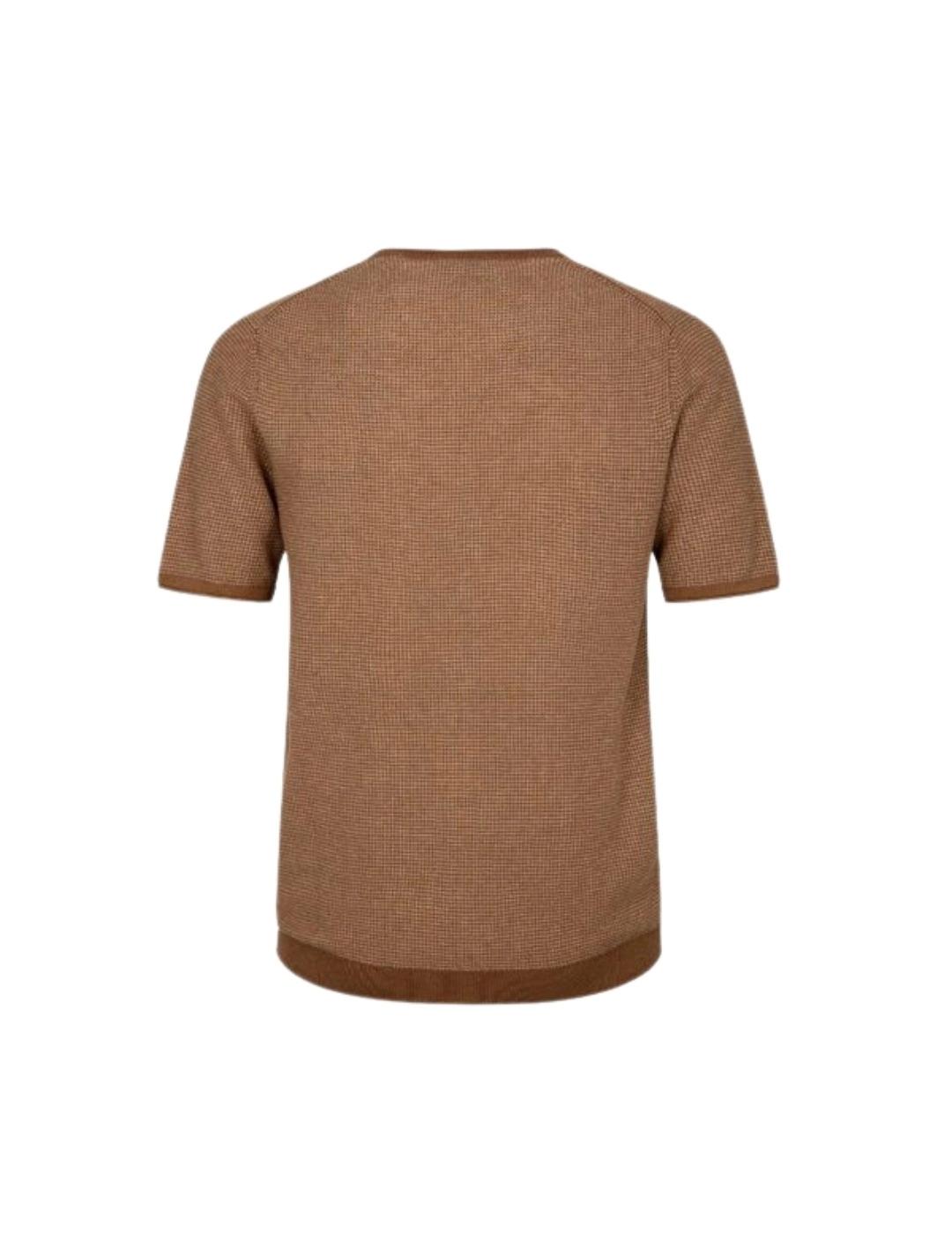 Markup Punto Jersey de cuello redondo Marrón