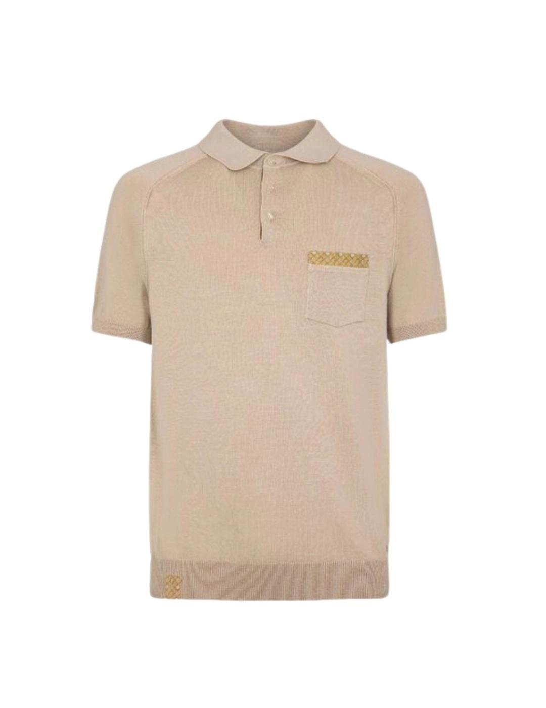 Markup Polo Beige manga corta
