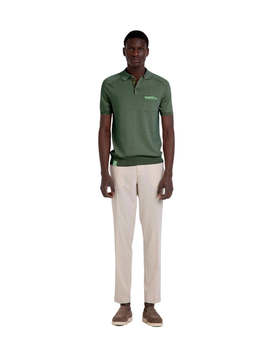 Markup Polo Verde manga corta