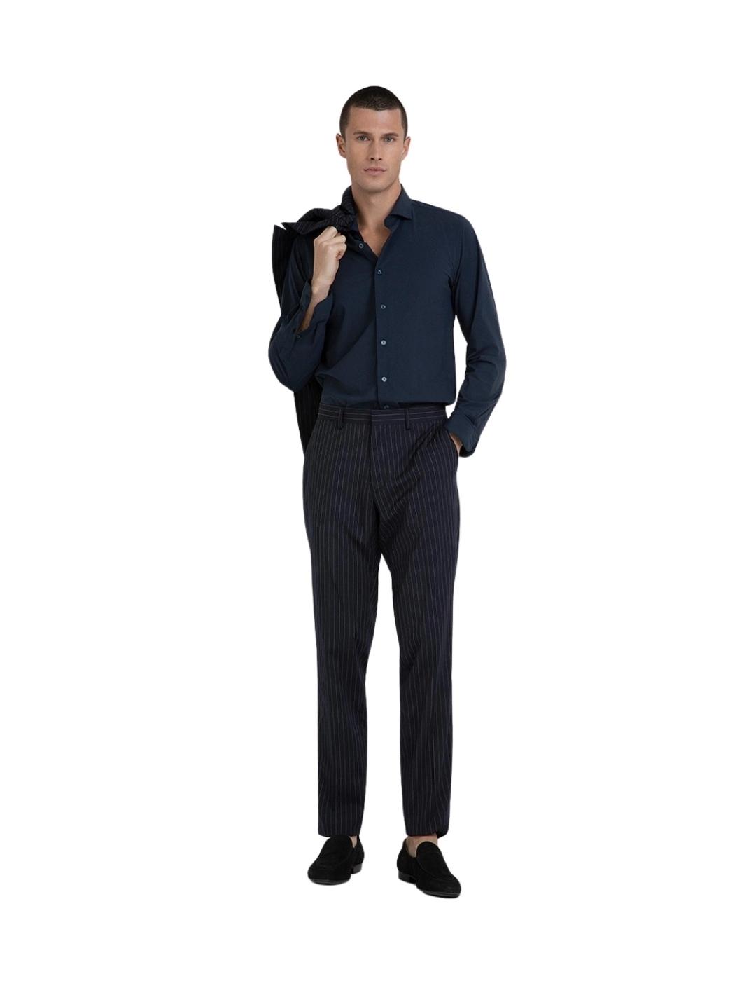 Markup Camisa de nailon Azul marino