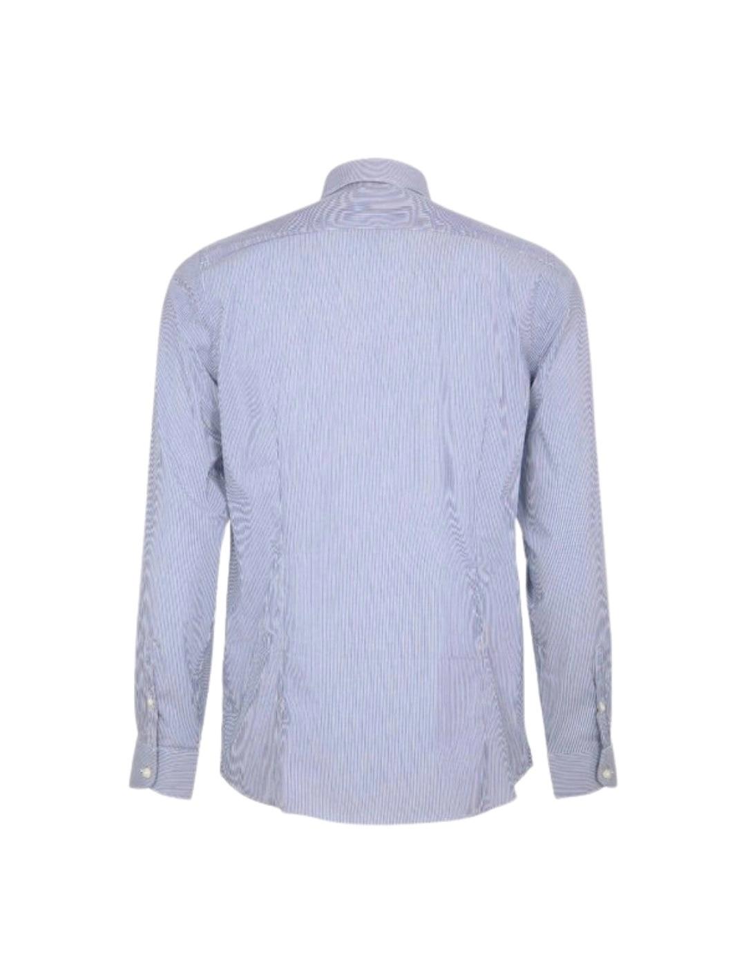 Markup Camisa de nailon Rayas Azul