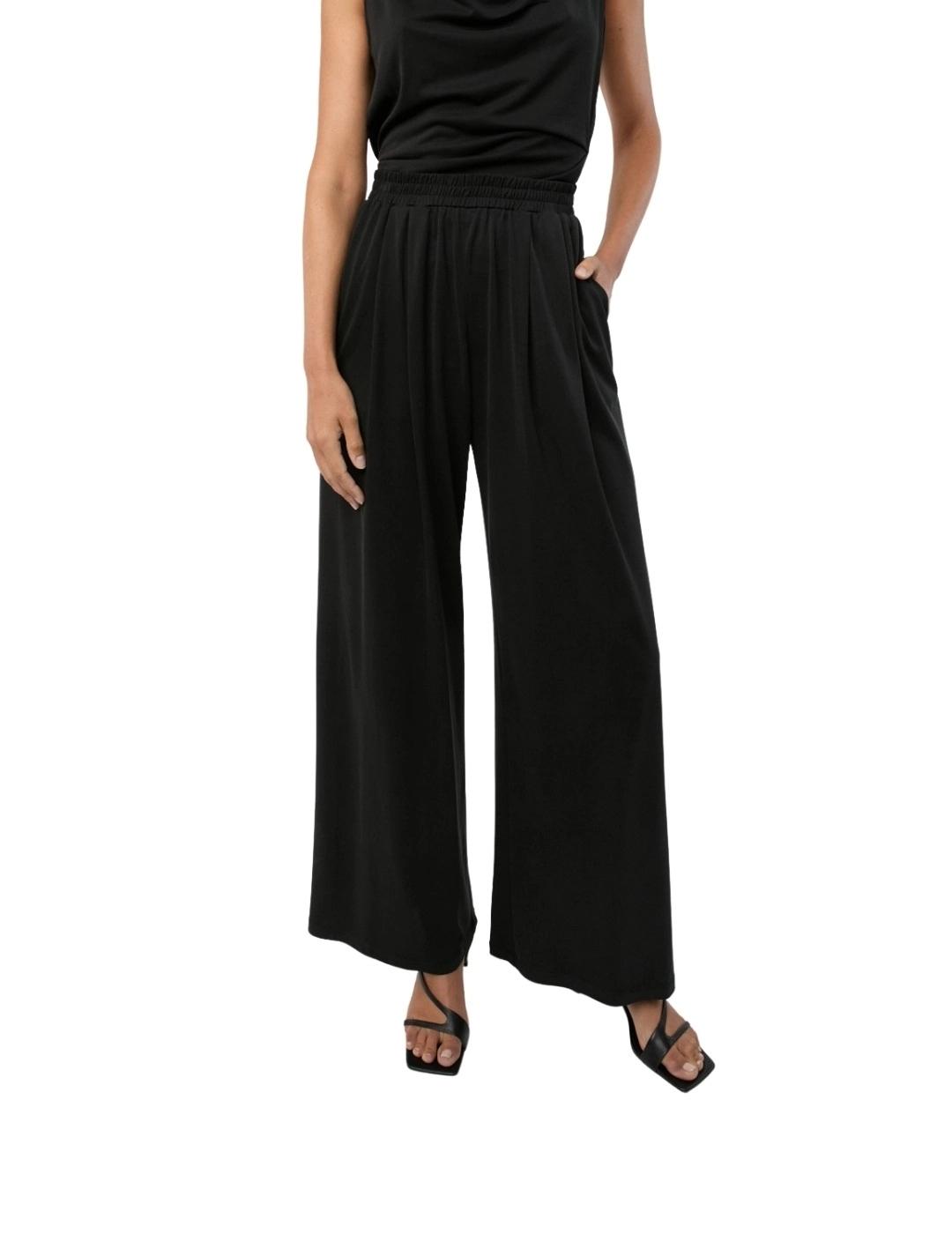 Mercedes De Miguel Pantalón Punto Negro