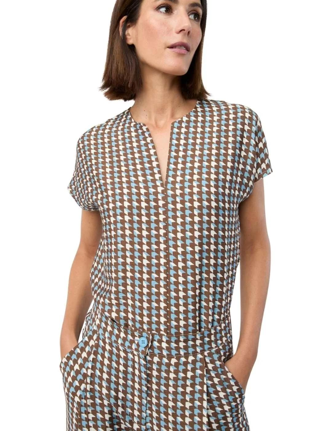 Mercedes De Miguel Blusa Mirta Azul