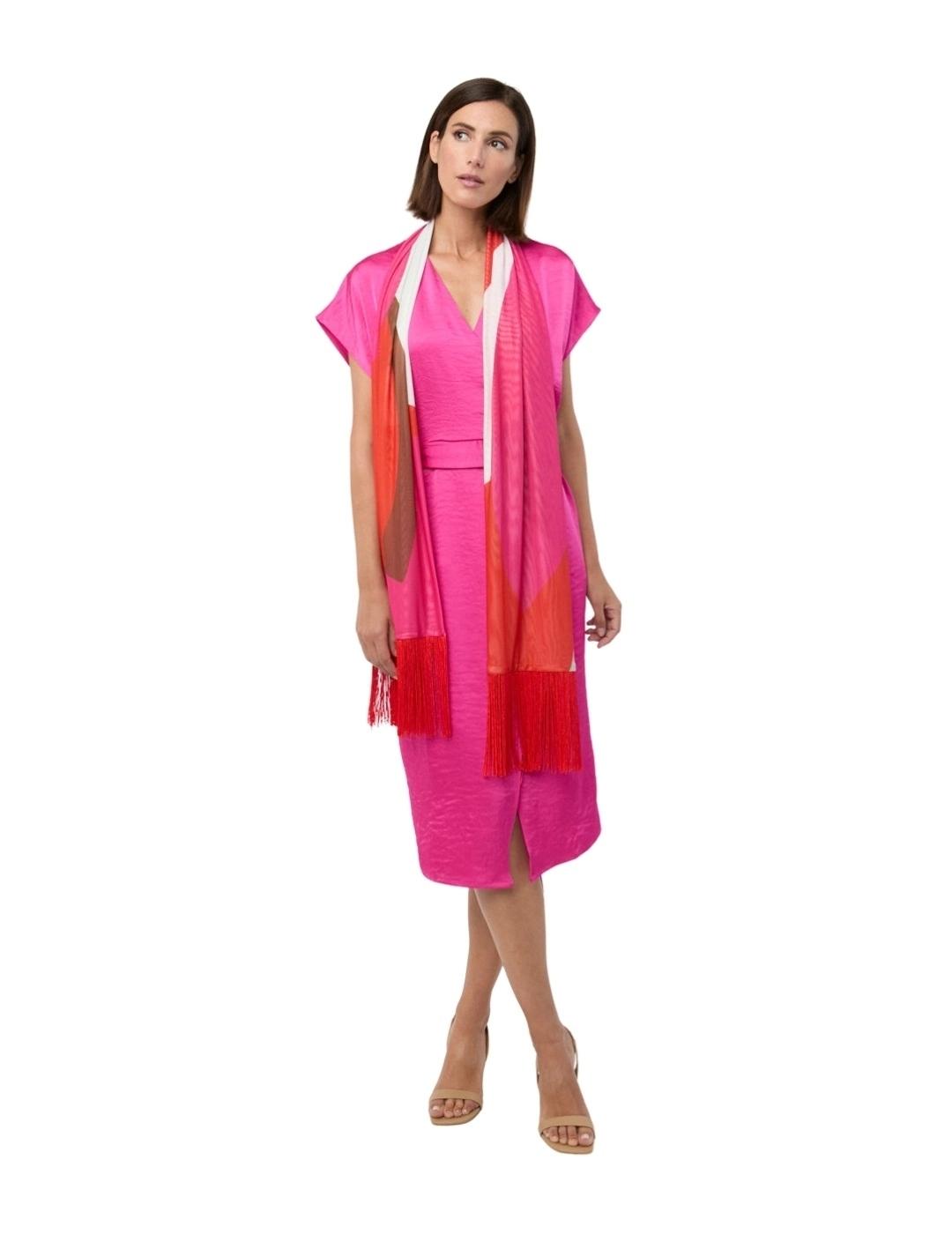 Mercedes De Miguel Echarpe Gloria Fucsia