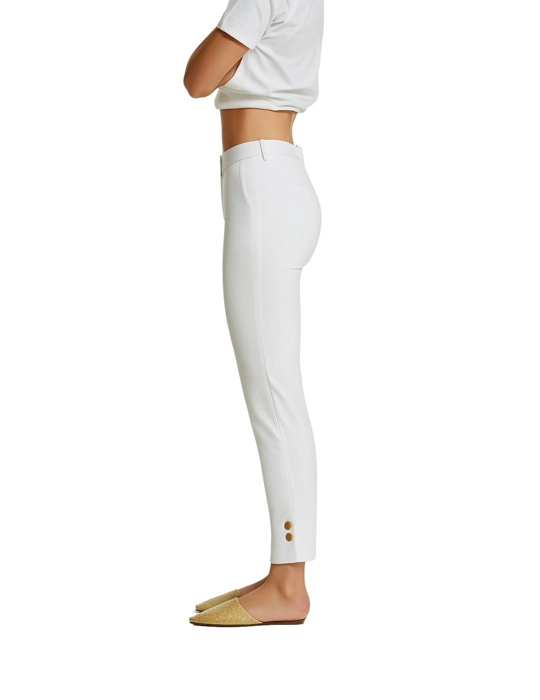 Oky Pantalón Rutex Algodón Stretch Blanco