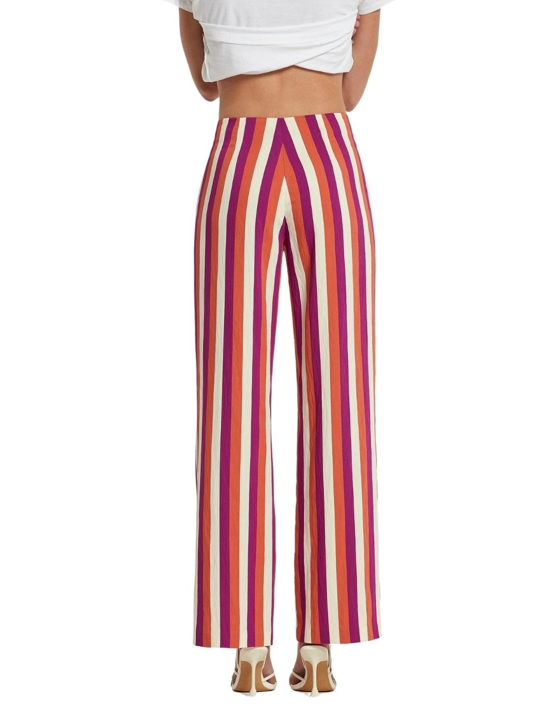 Oky Pantalón Valtor Viscosa Rayas  Multicolor