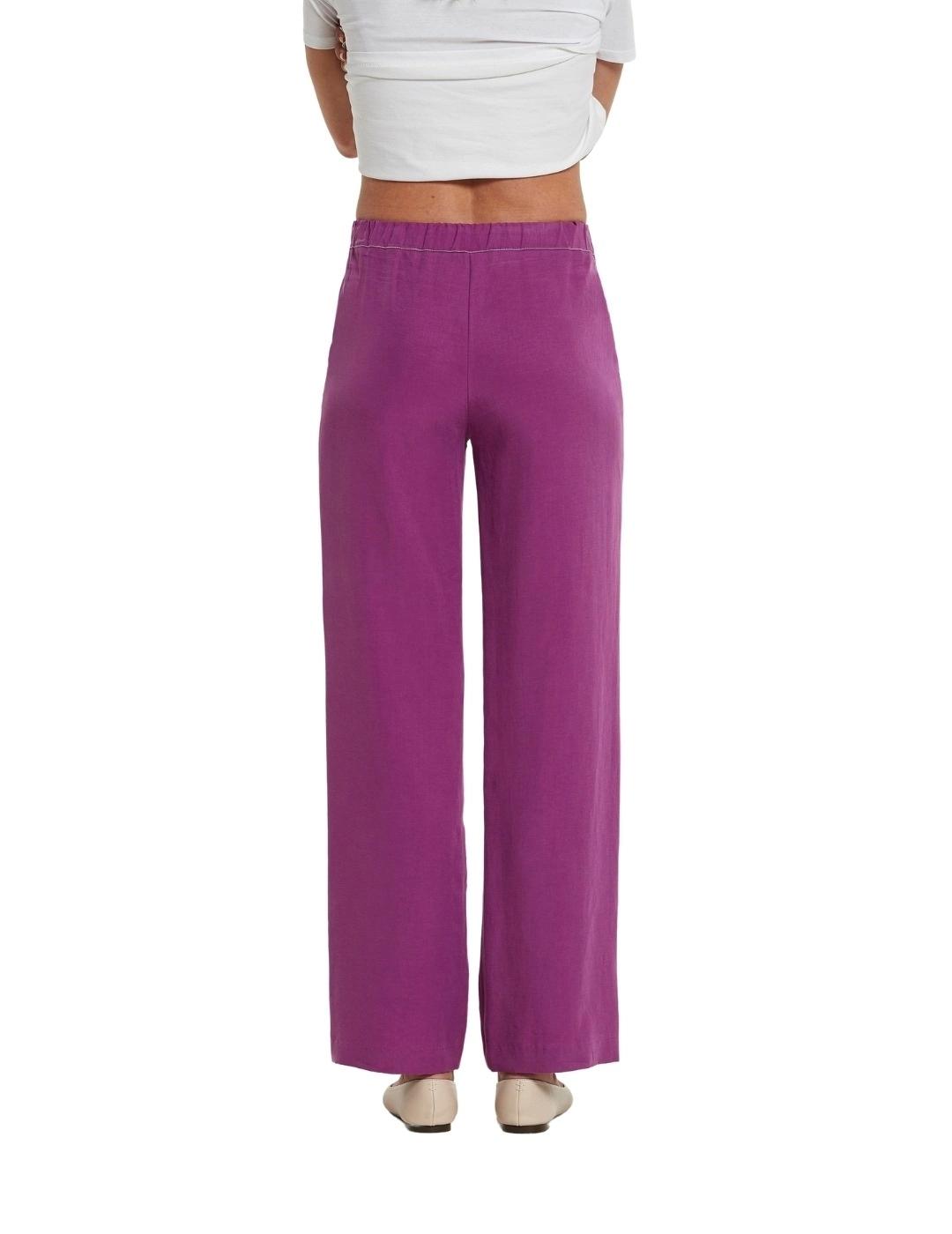 Oky Pantalón Ubler Lyocell Lavado Buganvilla