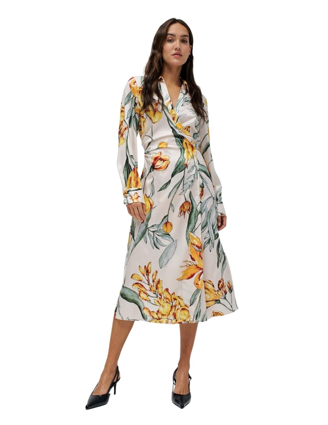 Salsa Jeans Vestido Camisero con estampado