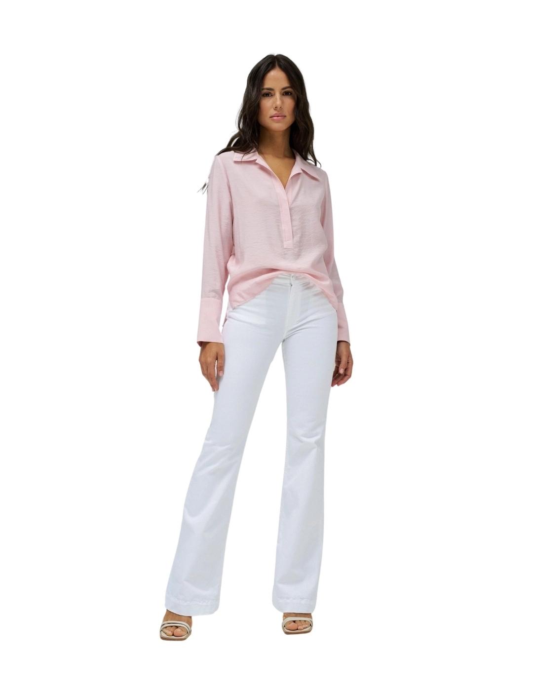 Salsa Jeans Blusa asimétrica Rosa
