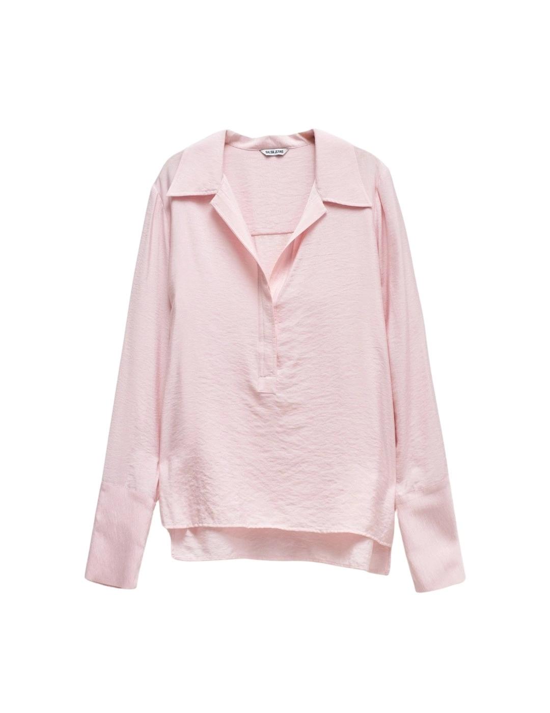 Salsa Jeans Blusa asimétrica Rosa