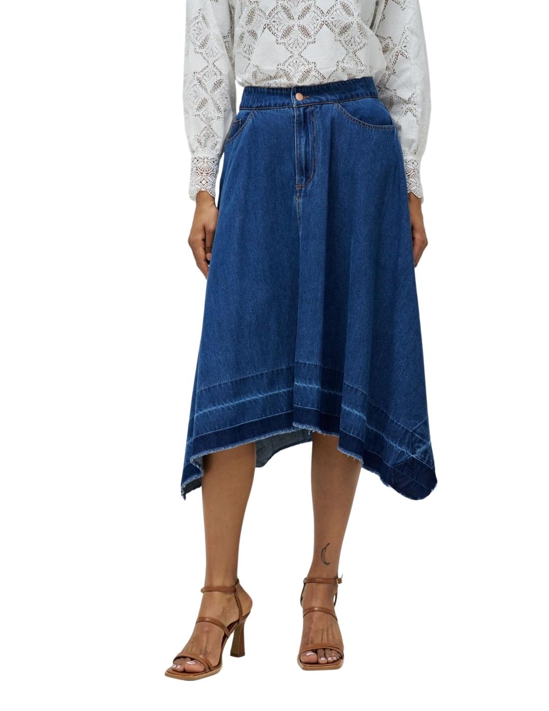 Salsa Jeans Falda True Lightdenim Azul