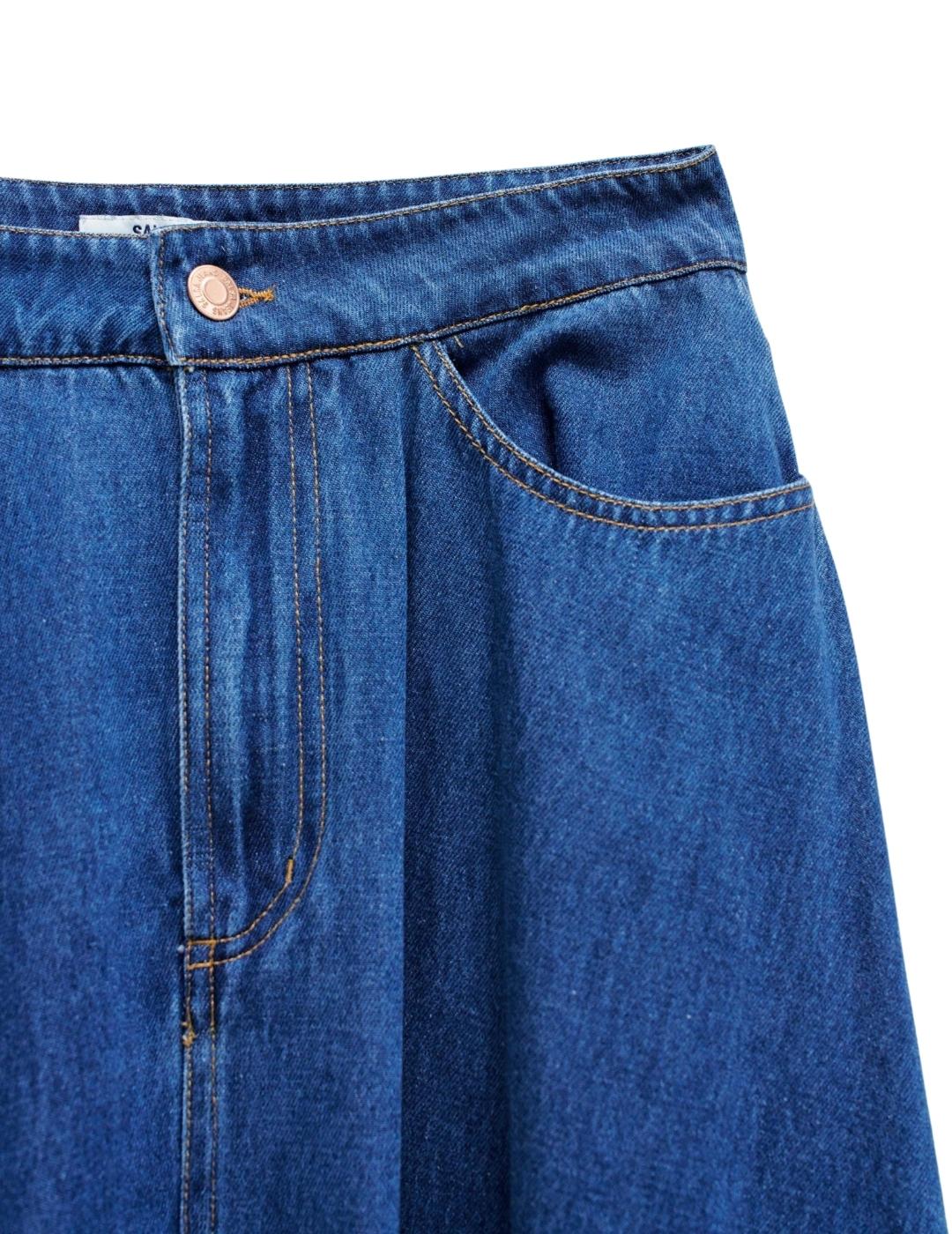 Salsa Jeans Falda True Lightdenim Azul