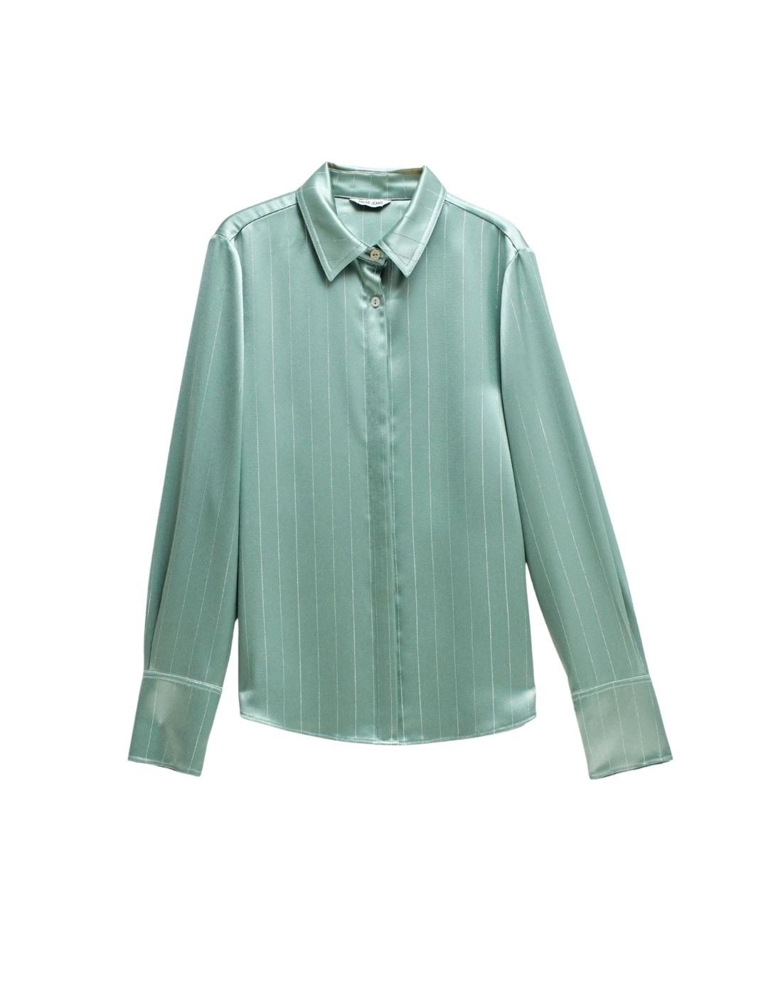 Salsa Jeans Camisa de satén verde
