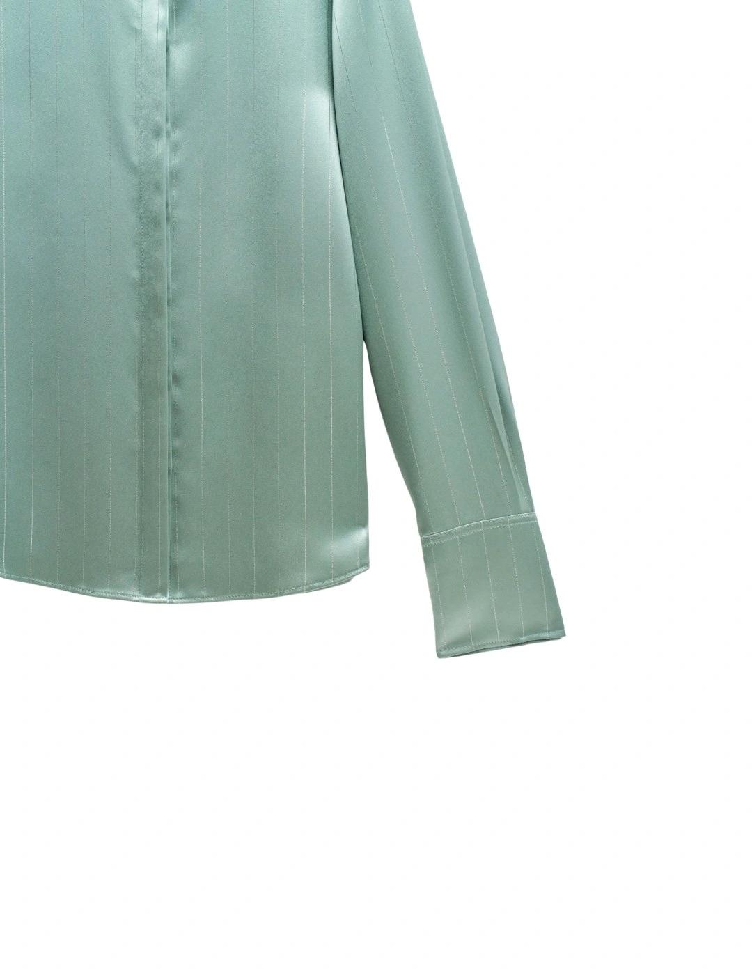 Salsa Jeans Camisa de satén verde