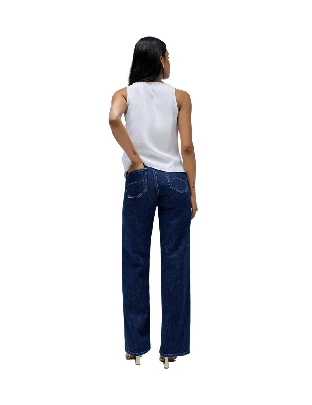 Salsa Jeans Top Drapeado detalle metálico Blanco