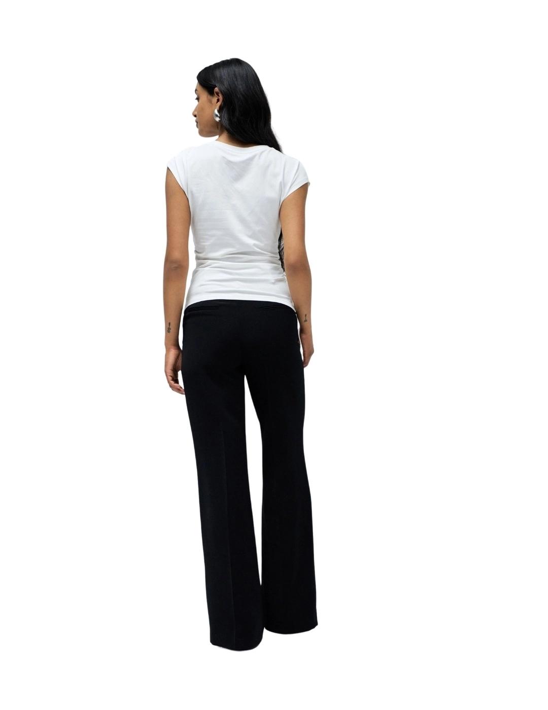 Salsa Jeans Camiseta Blanca con frunce