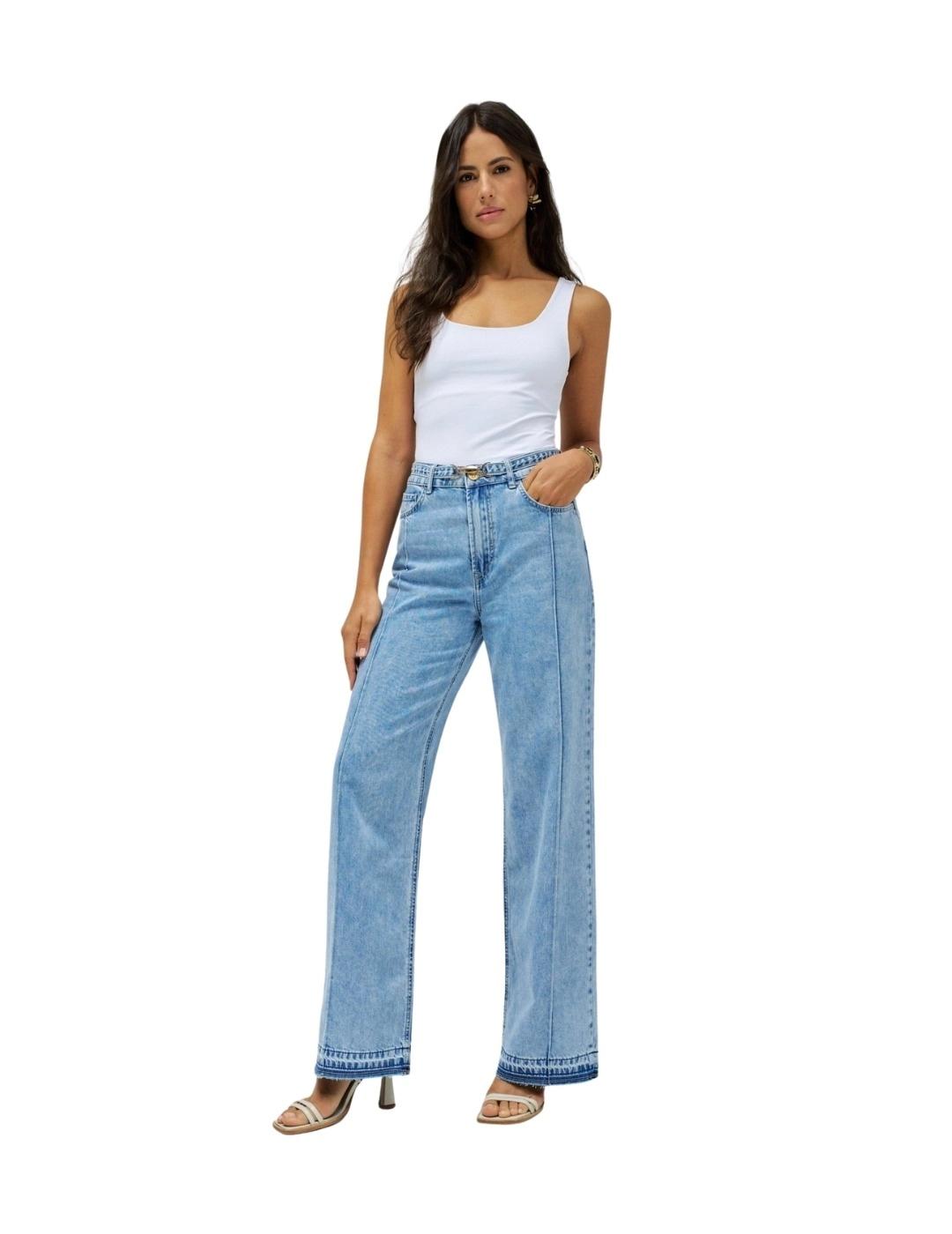 Salsa Jeans Pantalones Vaqueros Wideleg Azul claro