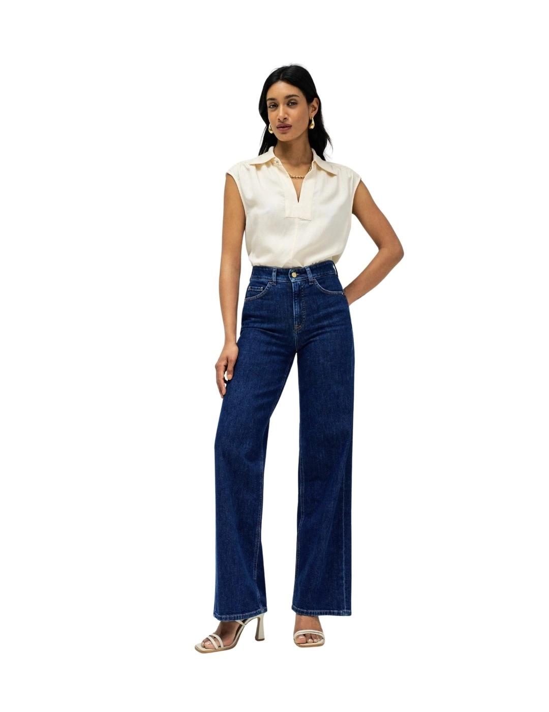 Salsa Jeans Camisa Lightdenim Color crema