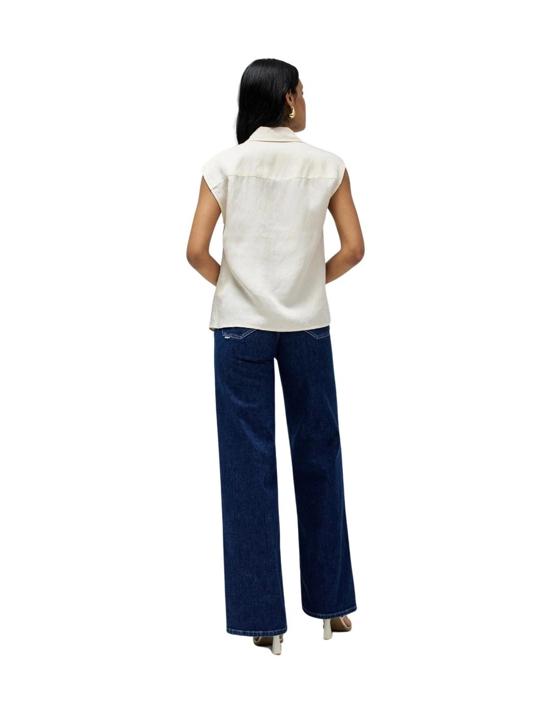 Salsa Jeans Camisa Lightdenim Color crema