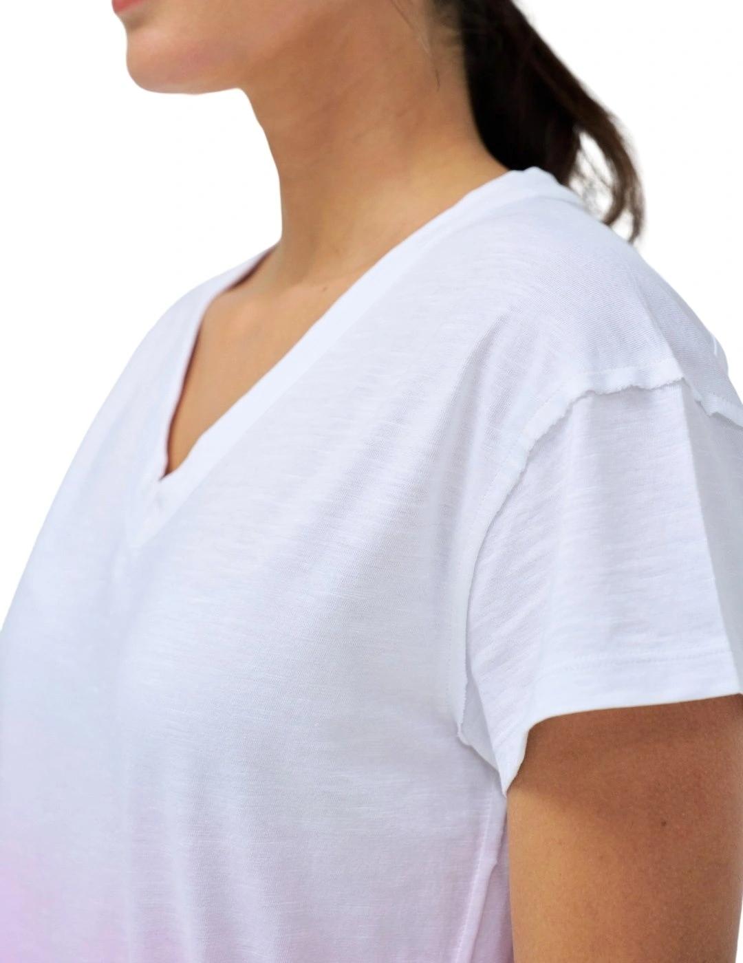 Salsa Jeans Camiseta Degradado Rosa