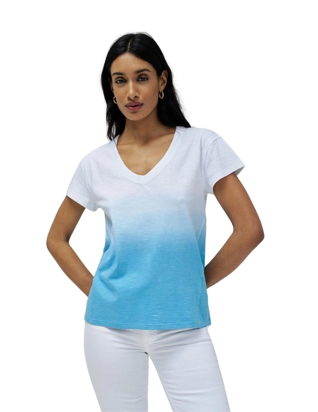 Salsa Jeans Camiseta Degradado Azul