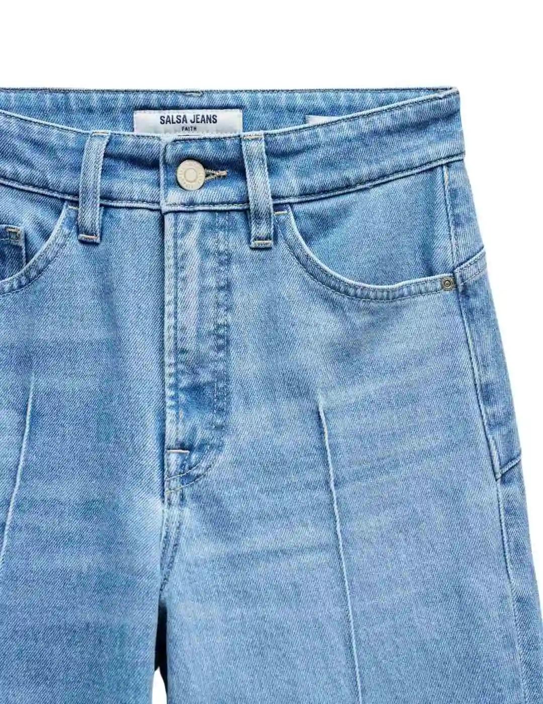 Salsa Jeans Vaqueros Faith Push In Straight Azul