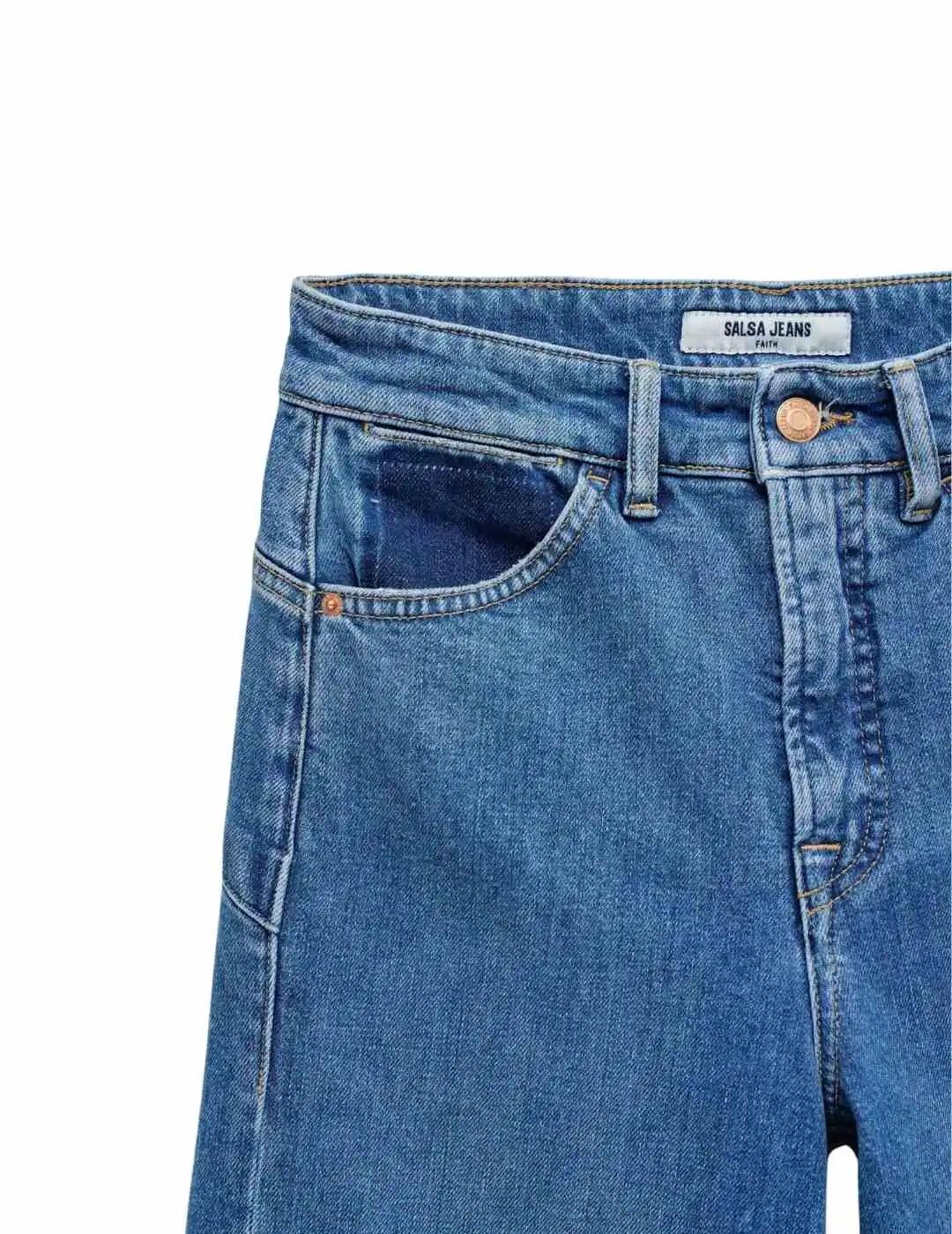 Salsa Vaqueros Faith Push In Cropped Straight