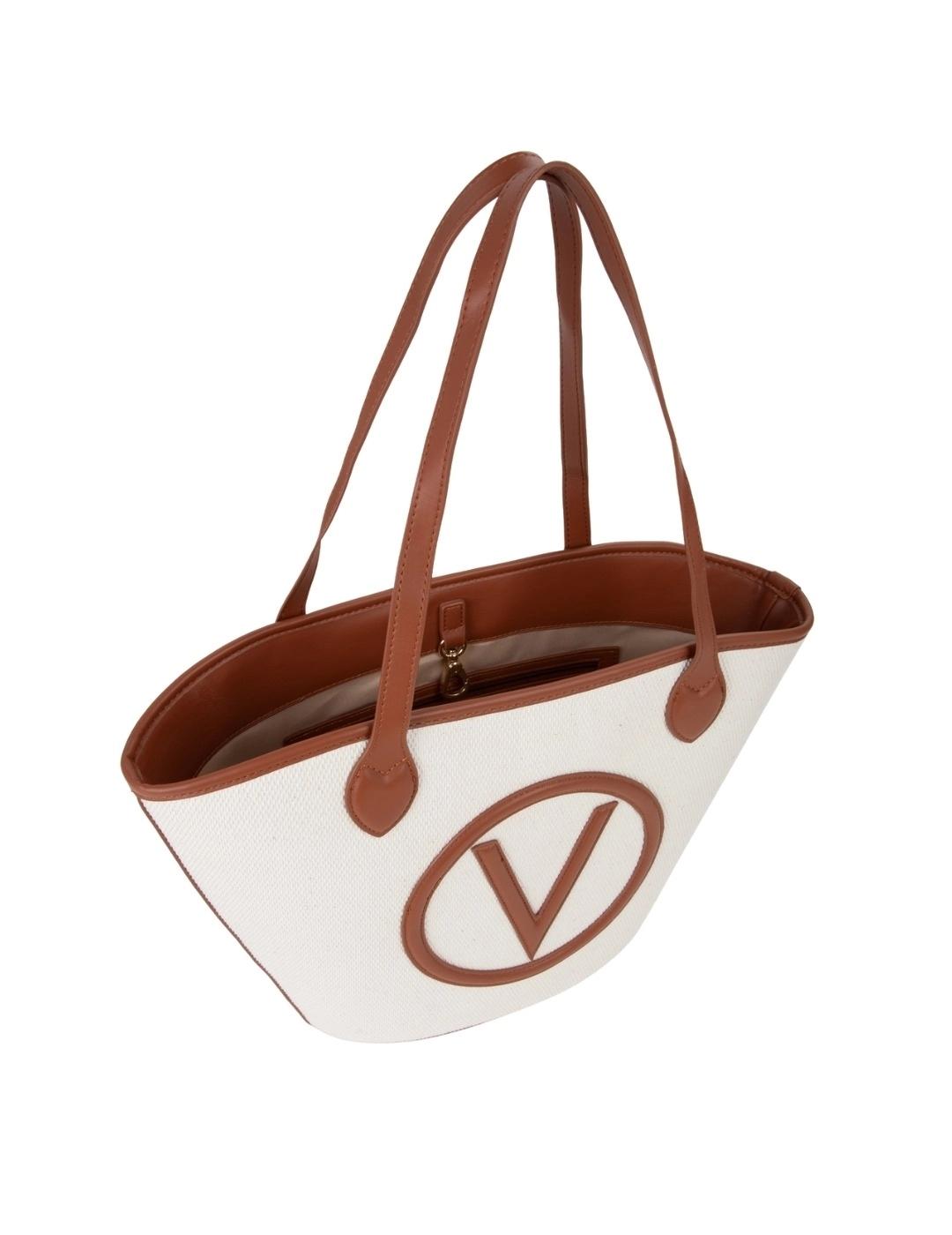 Valentino Bolso Shopper Covent Beige y marrón