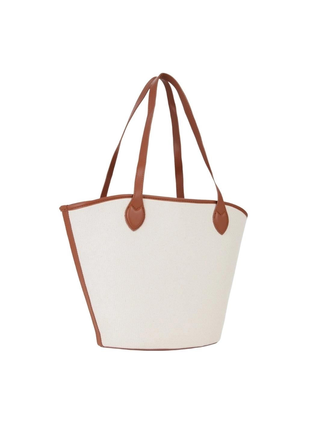 Valentino Bolso Shopper Covent Beige y marrón