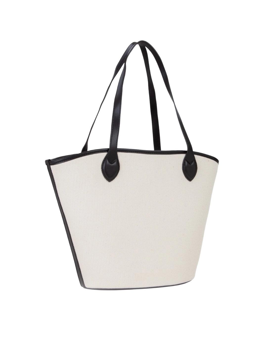 Valentino Bolso Shopper Covent Beige y negro