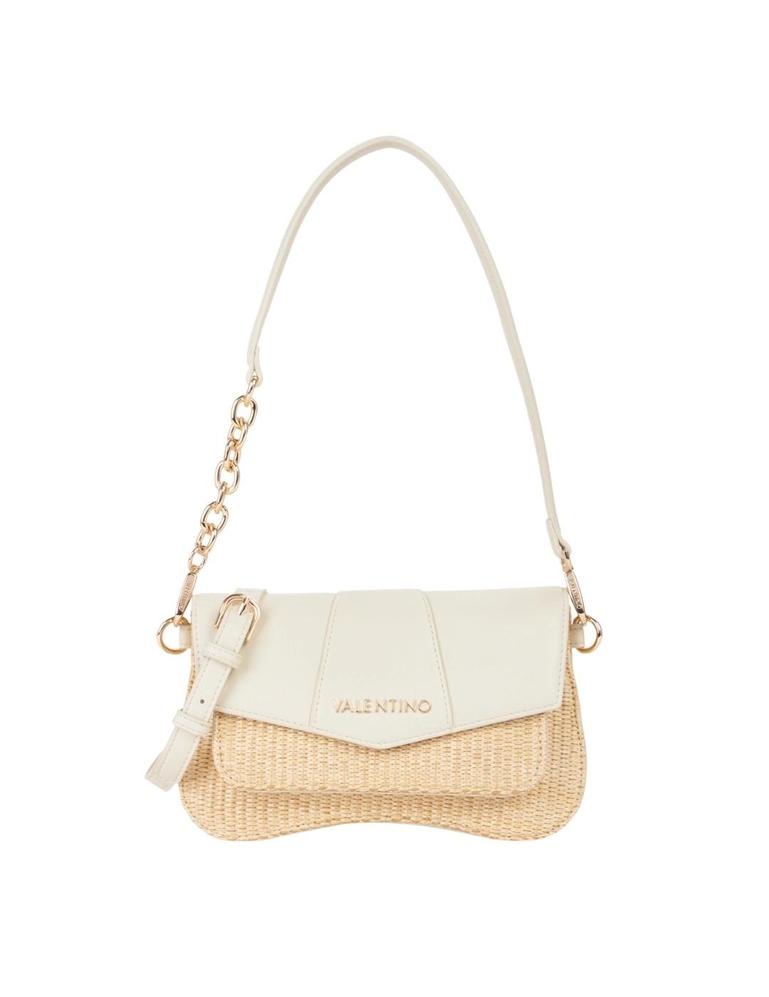 Valentino Bolso Sottospalla Unika Beige y blanco