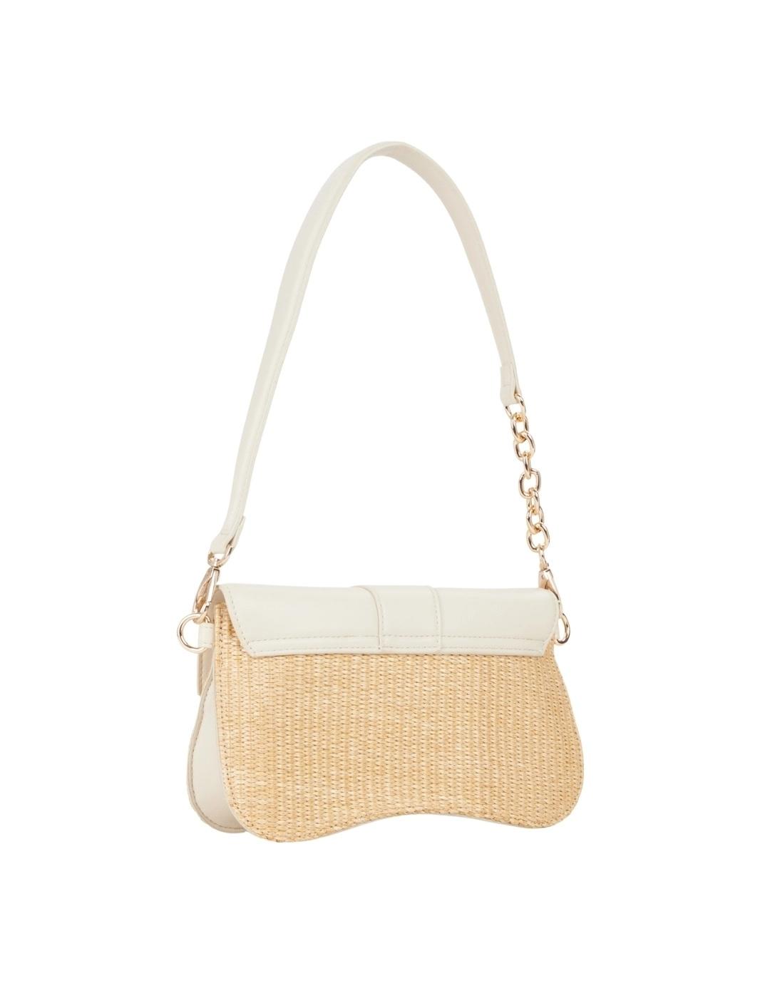Valentino Bolso Sottospalla Unika Beige y blanco