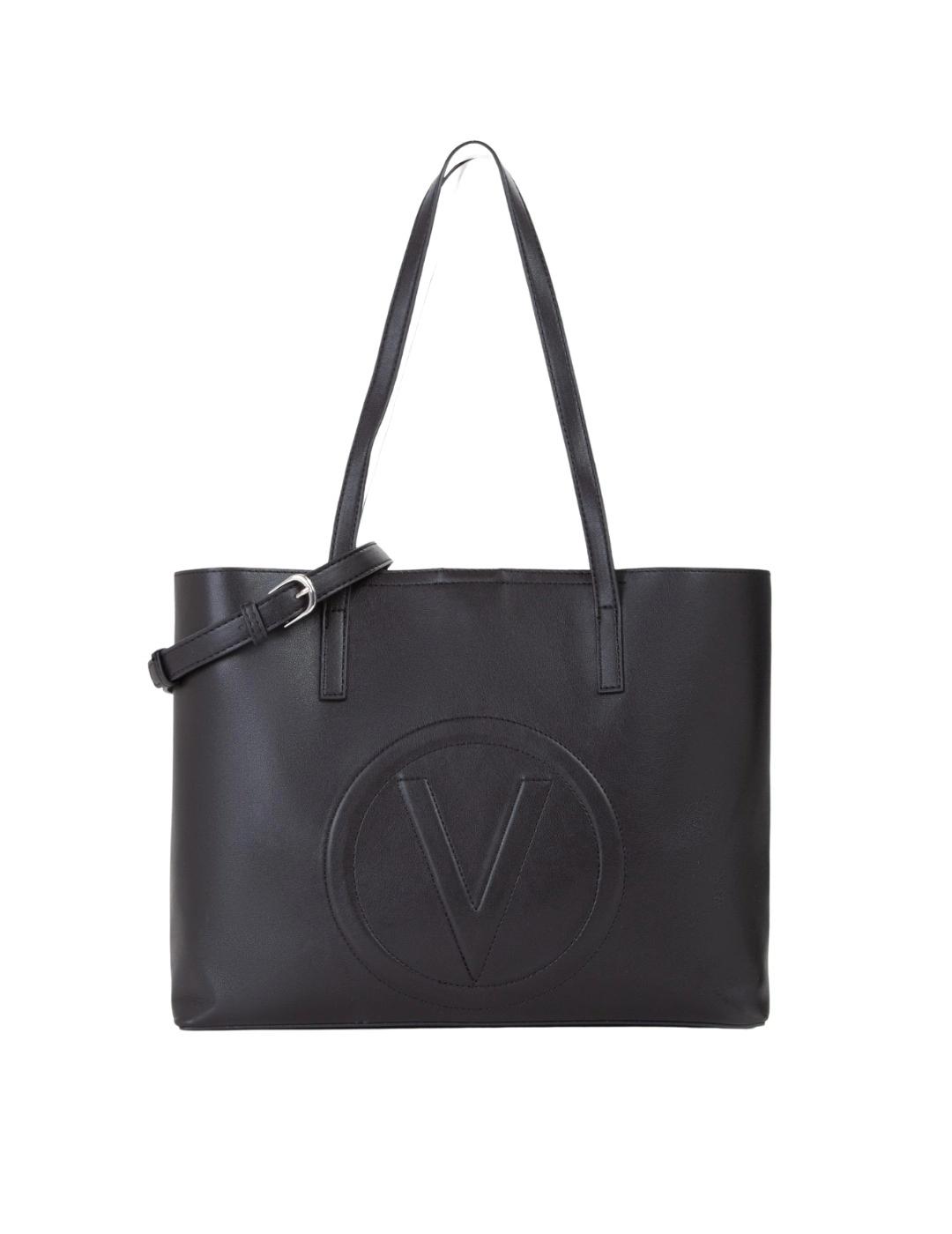 Valentino Bolso Shopper Selena Negro y blanco