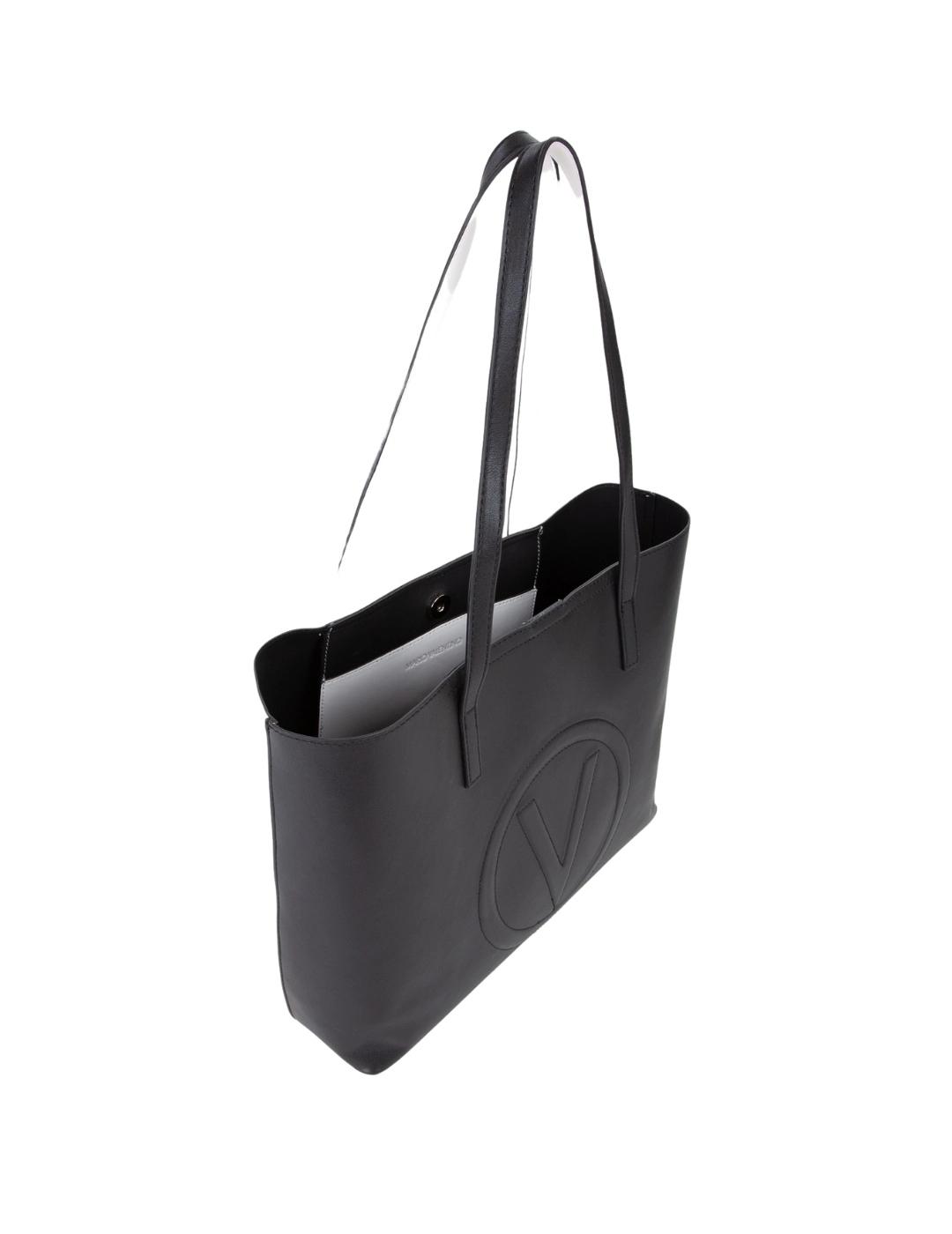 Valentino Bolso Shopper Selena Negro y blanco