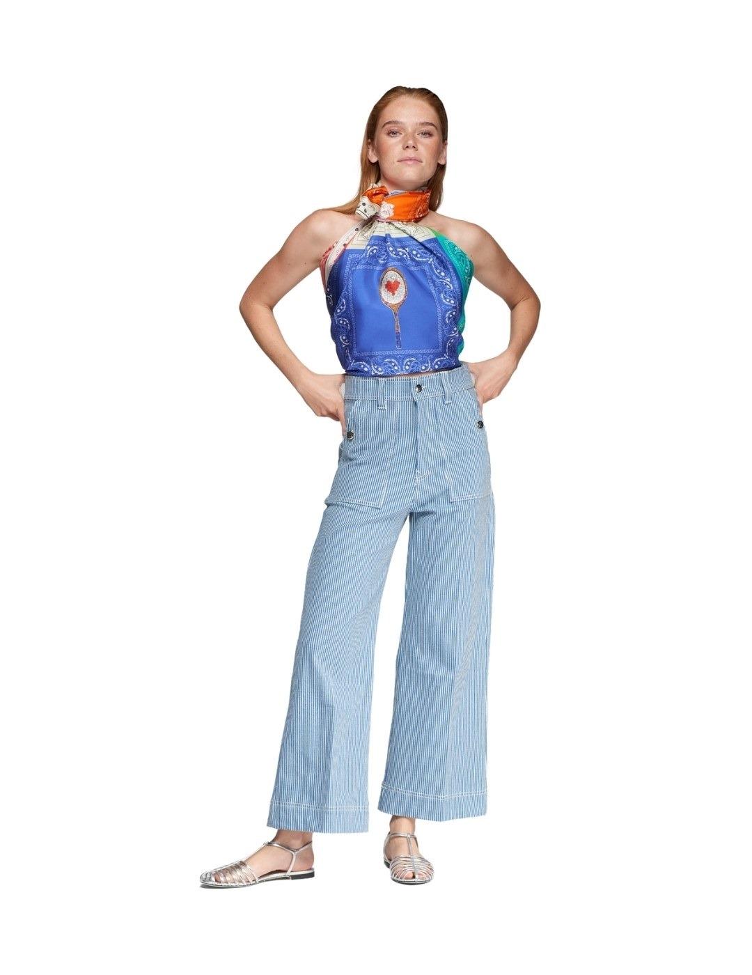 Vilagallo Pantalón NOA DENIM RAYA