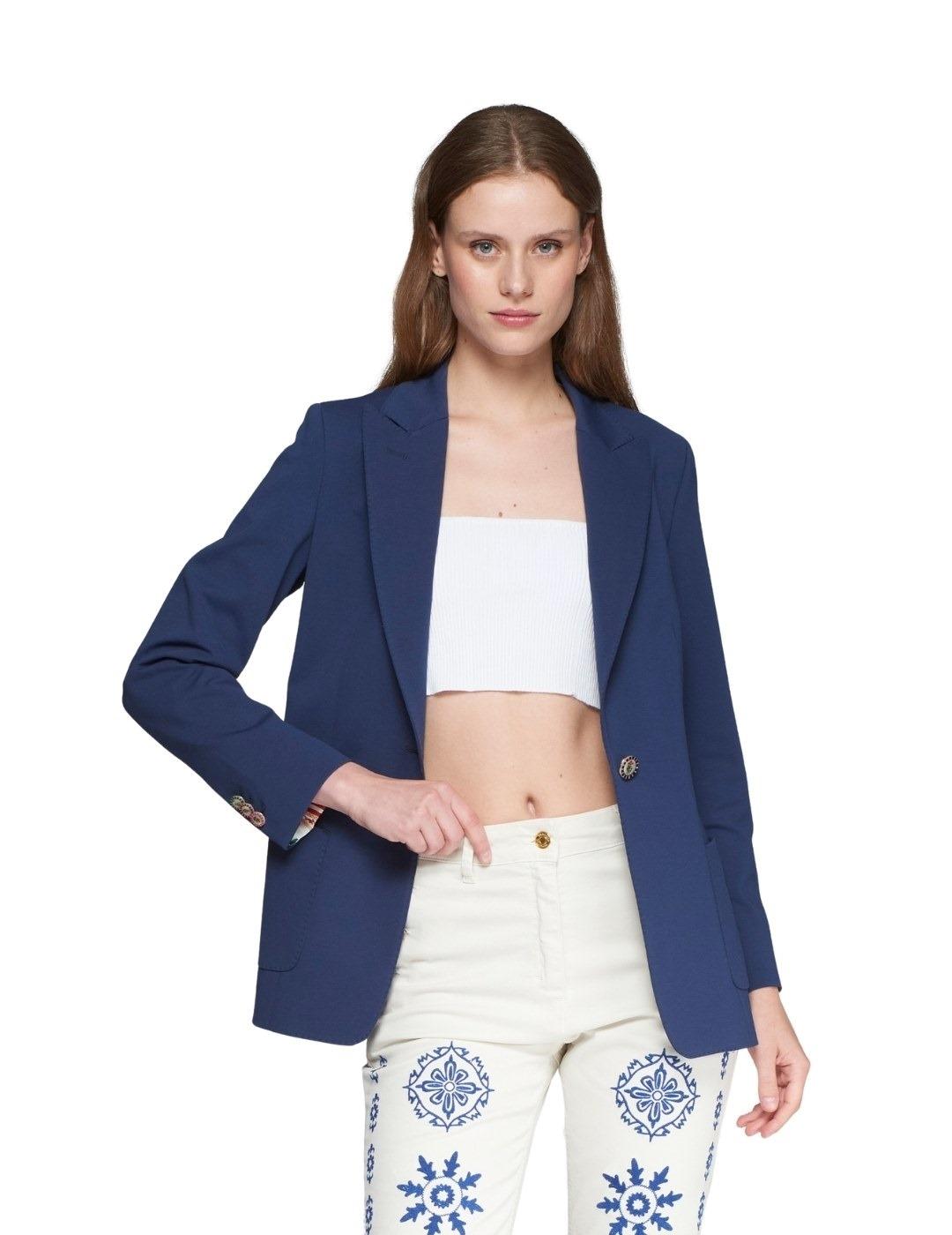 Vilagallo Chaqueta TANIA PUNTO ROMA AZUL MARI