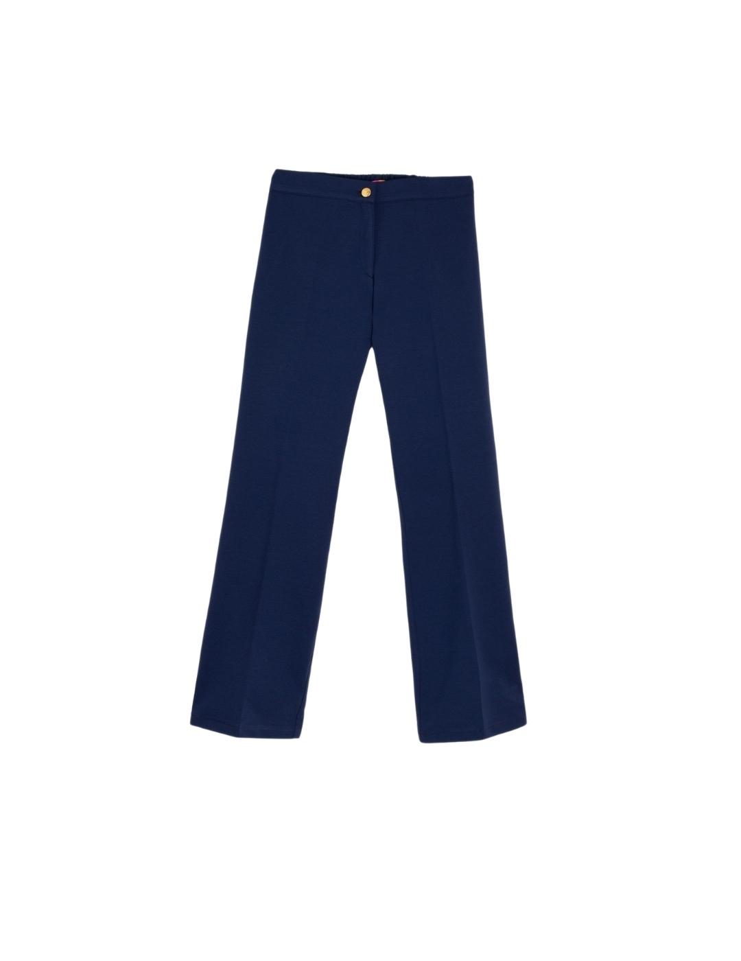 Vilagallo Pantalon THAIS EMB PUNTO ROMA AZUL MARI