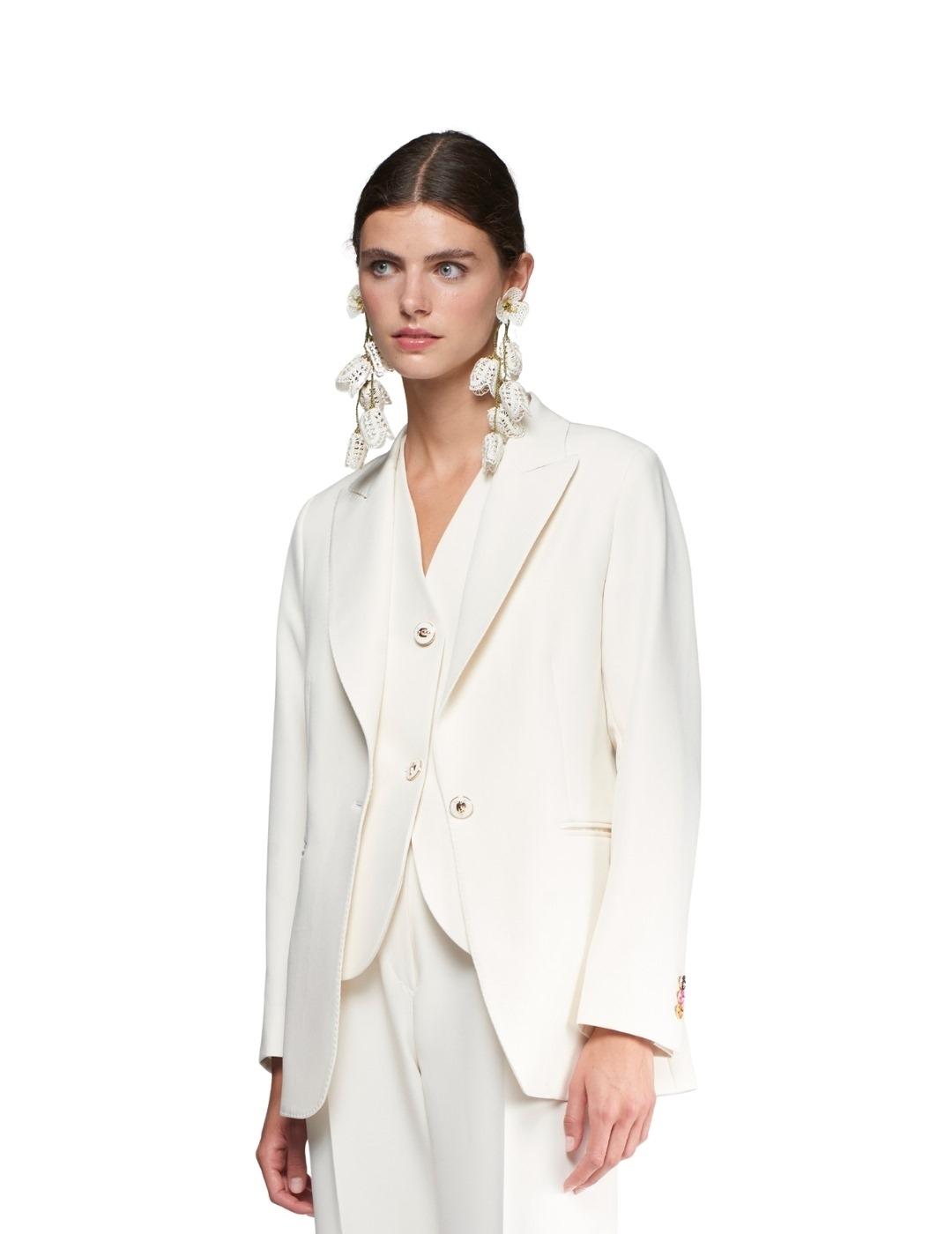 Vilagallo Chaqueta SOPHIA CREP BLANCO