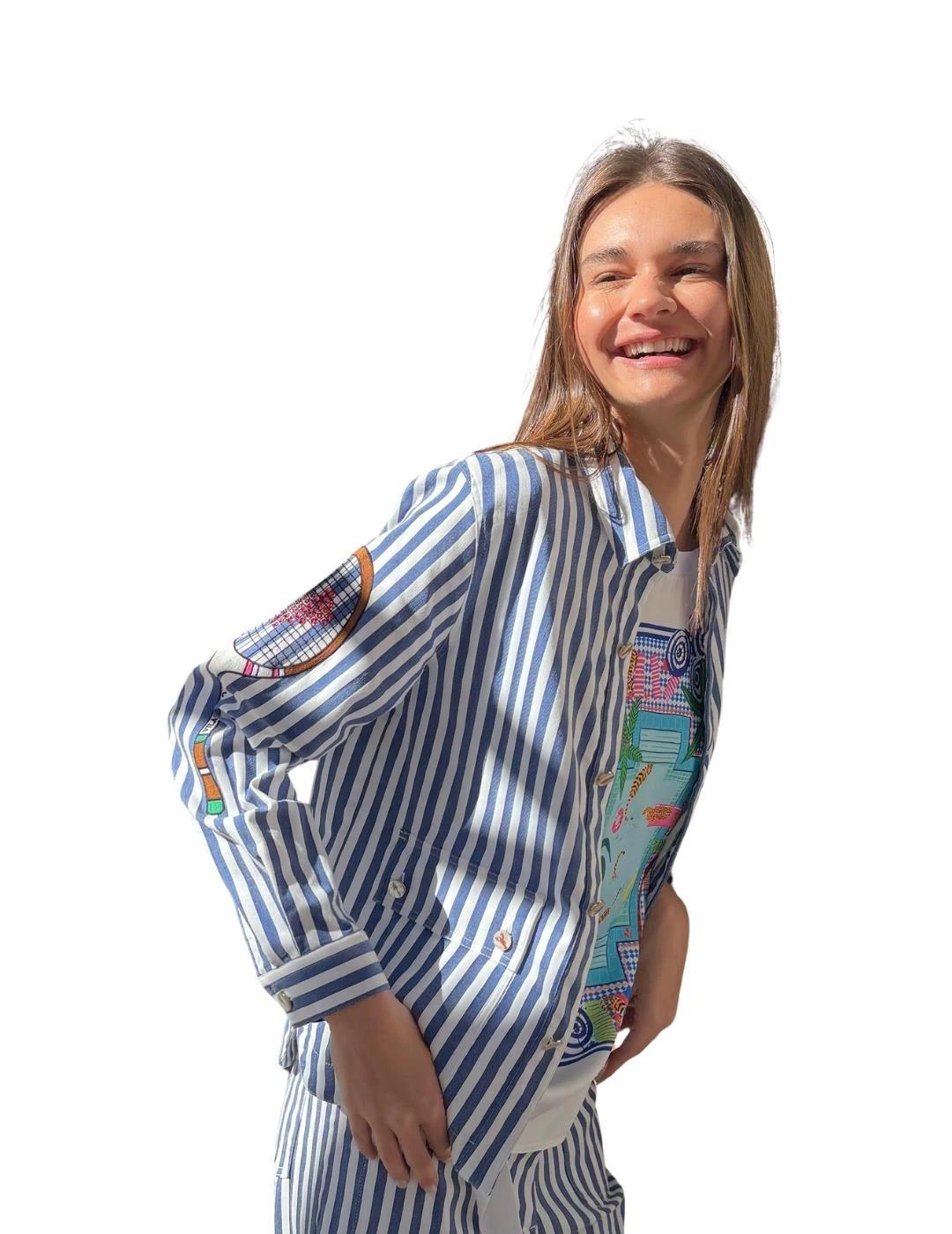 Vilagallo Chaqueta OLIVIA EMB RAYA PUERTO BANUS