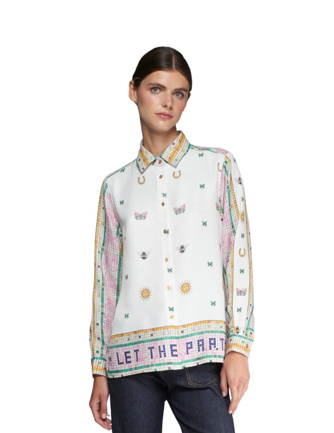 Vilagallo Camisa TEA MOSAICO ESTAMPADO