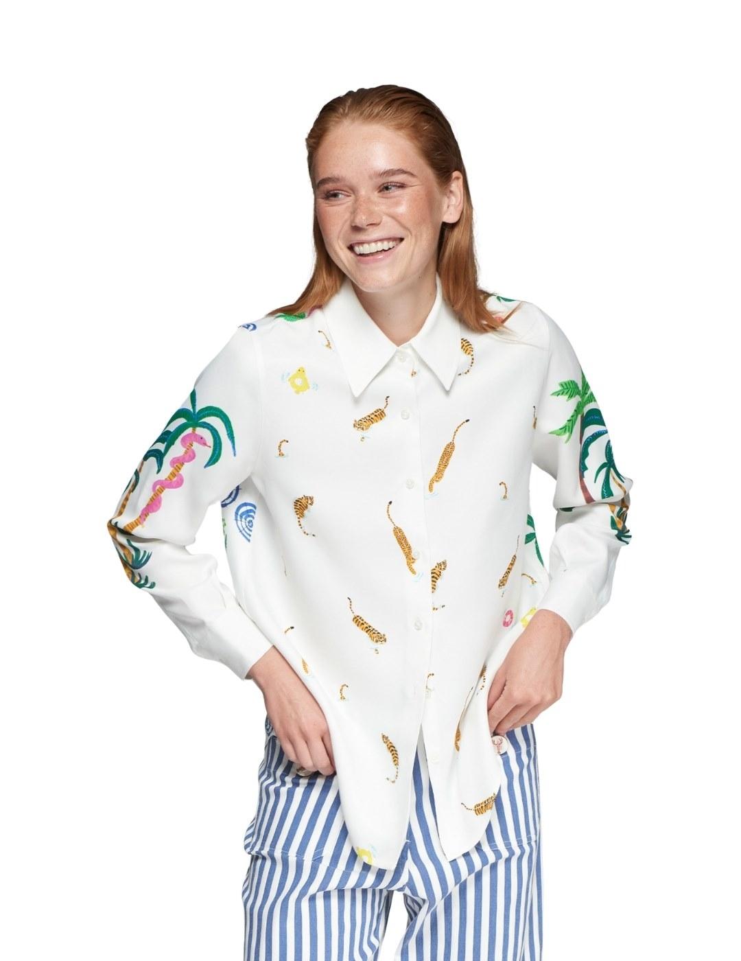 Vilagallo Camisa MAFALDA PISCINA PRINT