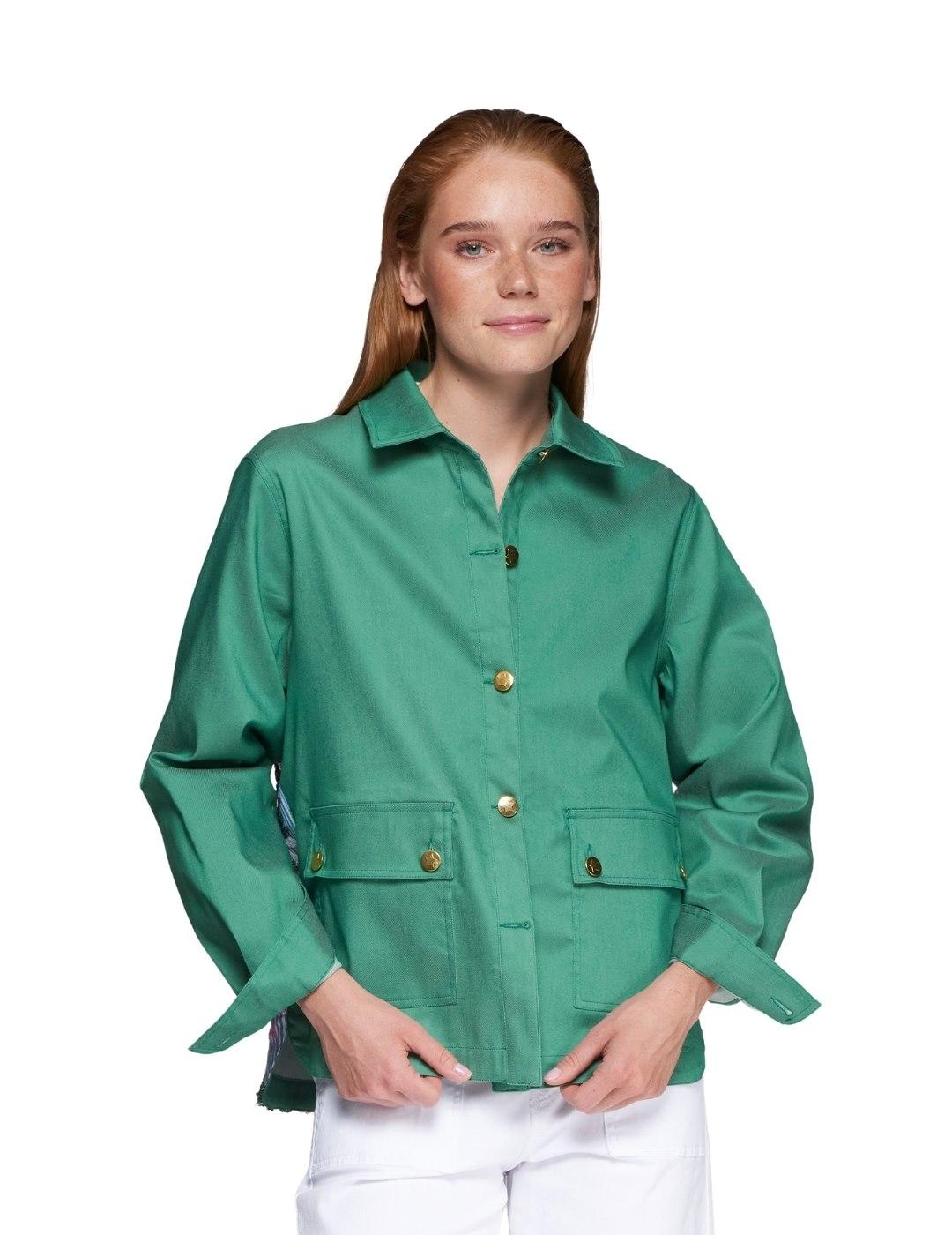 Vilagallo Chaqueta OLIVIA BORDADO FLORES LENTE