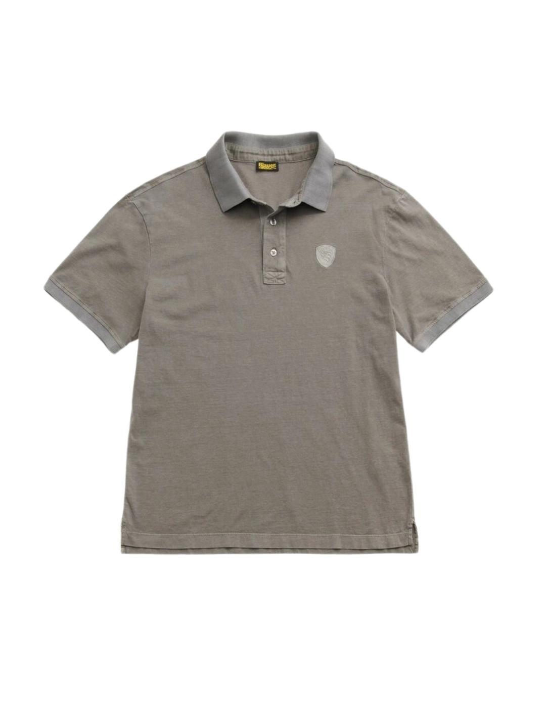 Blauer Polo manga corta Devitt Gris