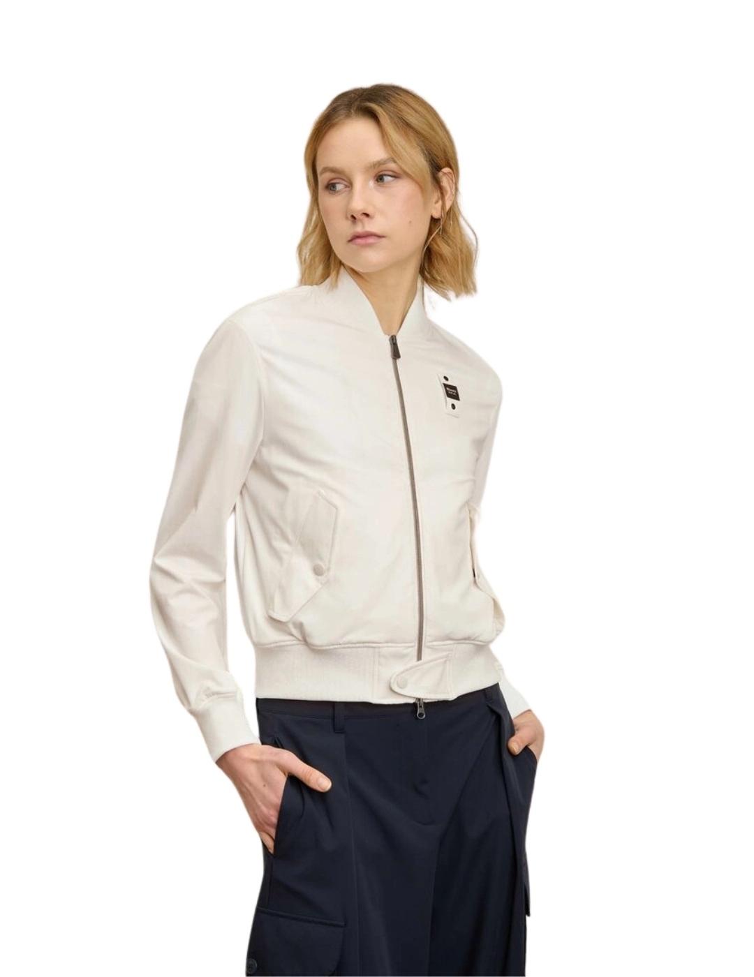 Blauer Bomber de nylon Darling Blanco