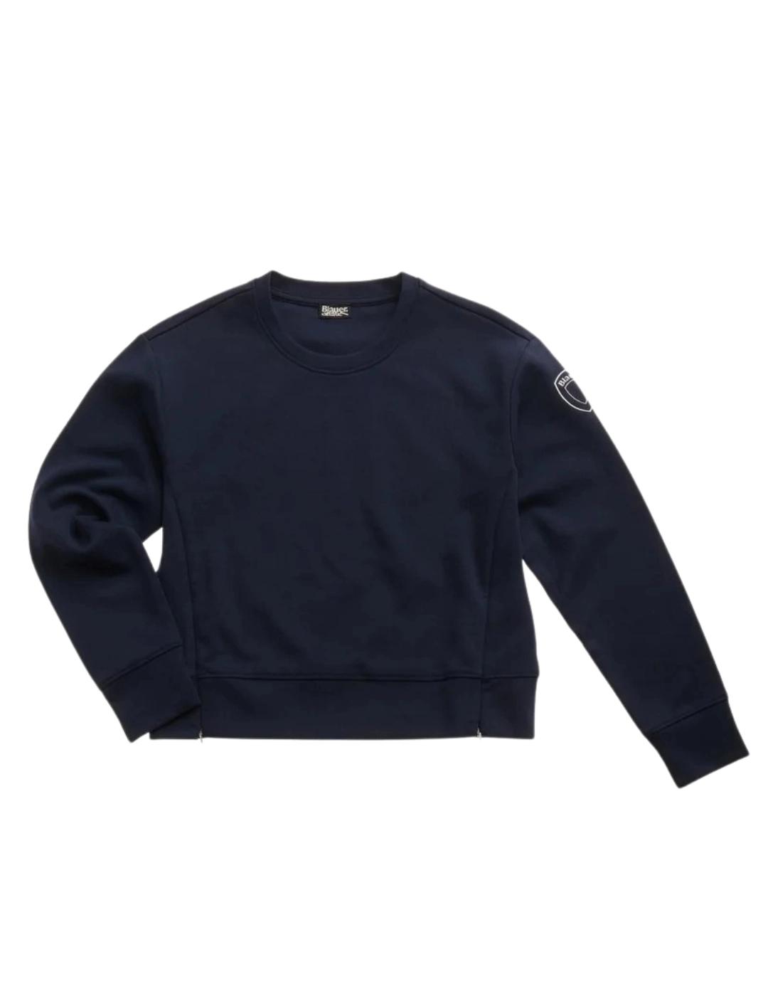 Blauer Sudadera cremallera lateral Acadia Azul